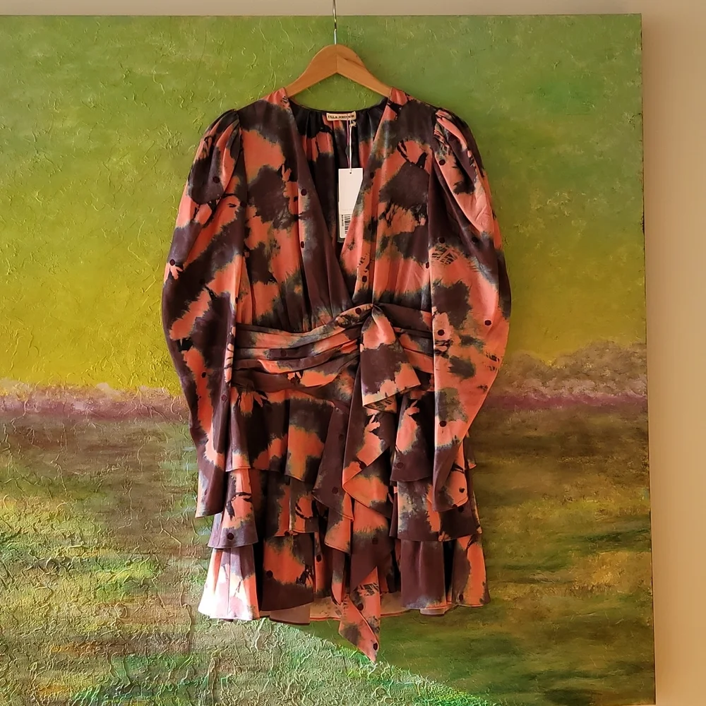 Ulla Johnson Semira Mini Dress Size 8 in Rosewood - Picture 2 of 12